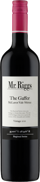 Mr Riggs Wine Company The Gaffer McLaren Vale Shiraz 2021
